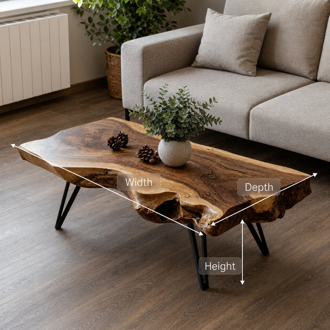 Mid Century Coffee Table For Living Room Decor - product view 6