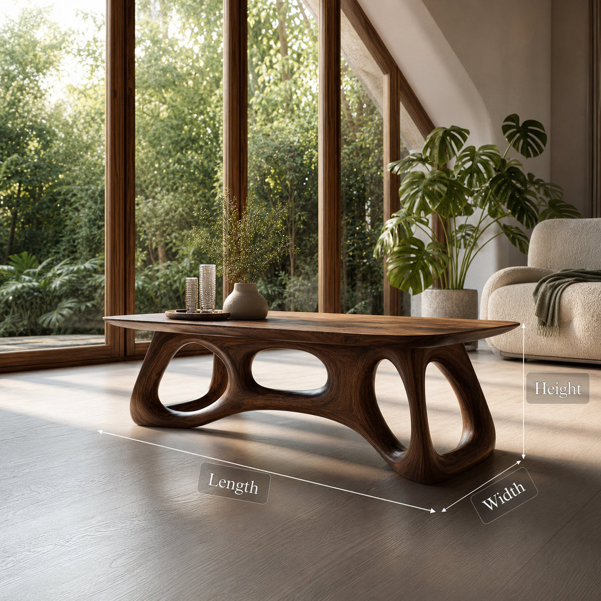 Mid Century Coffee Table Living Room - product view 5