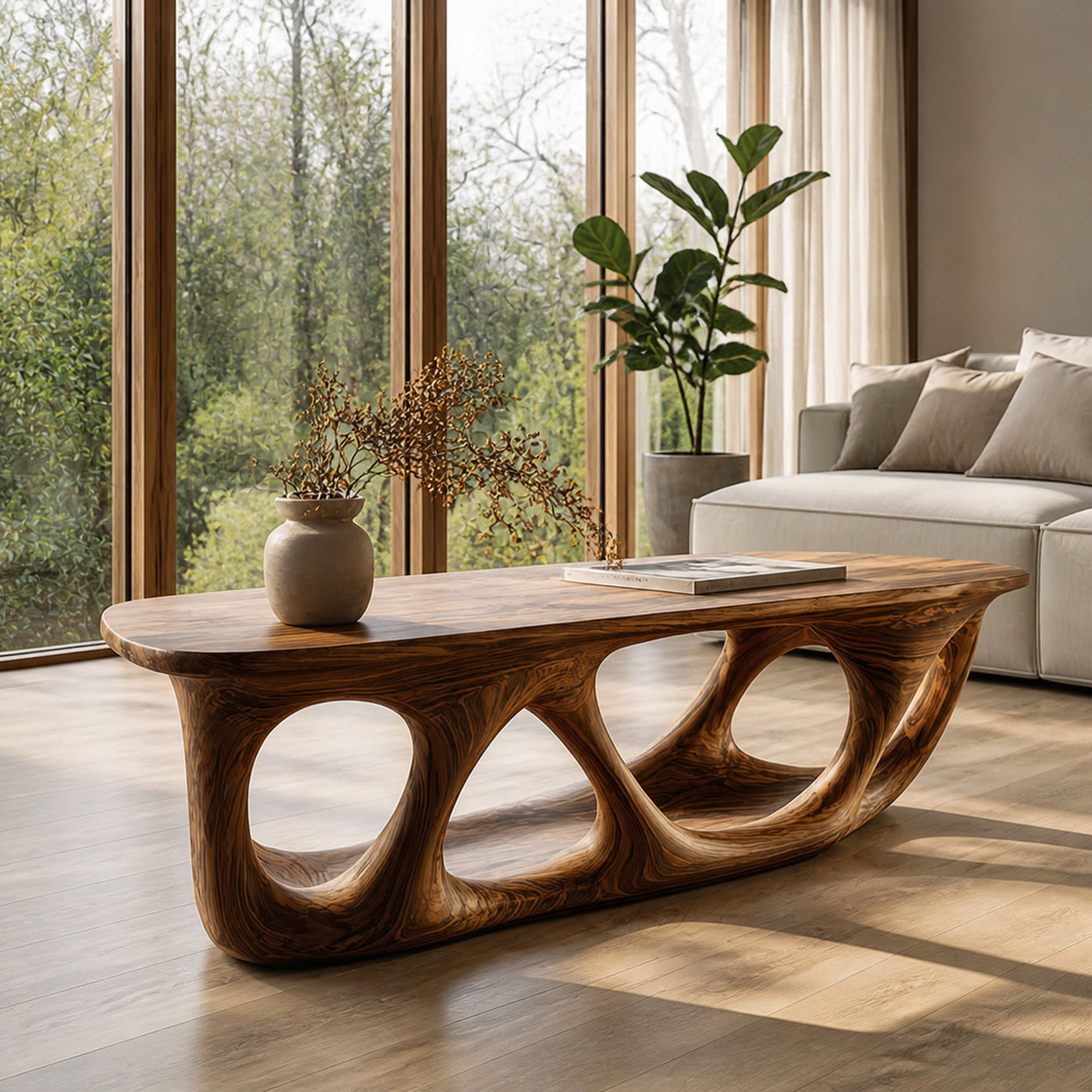 Mid Century Coffee Table Living Room Handmade