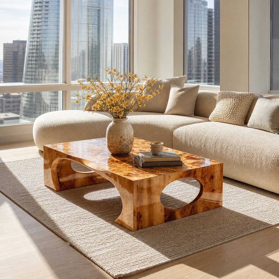 Mid Century Coffee Table Modern Living Room