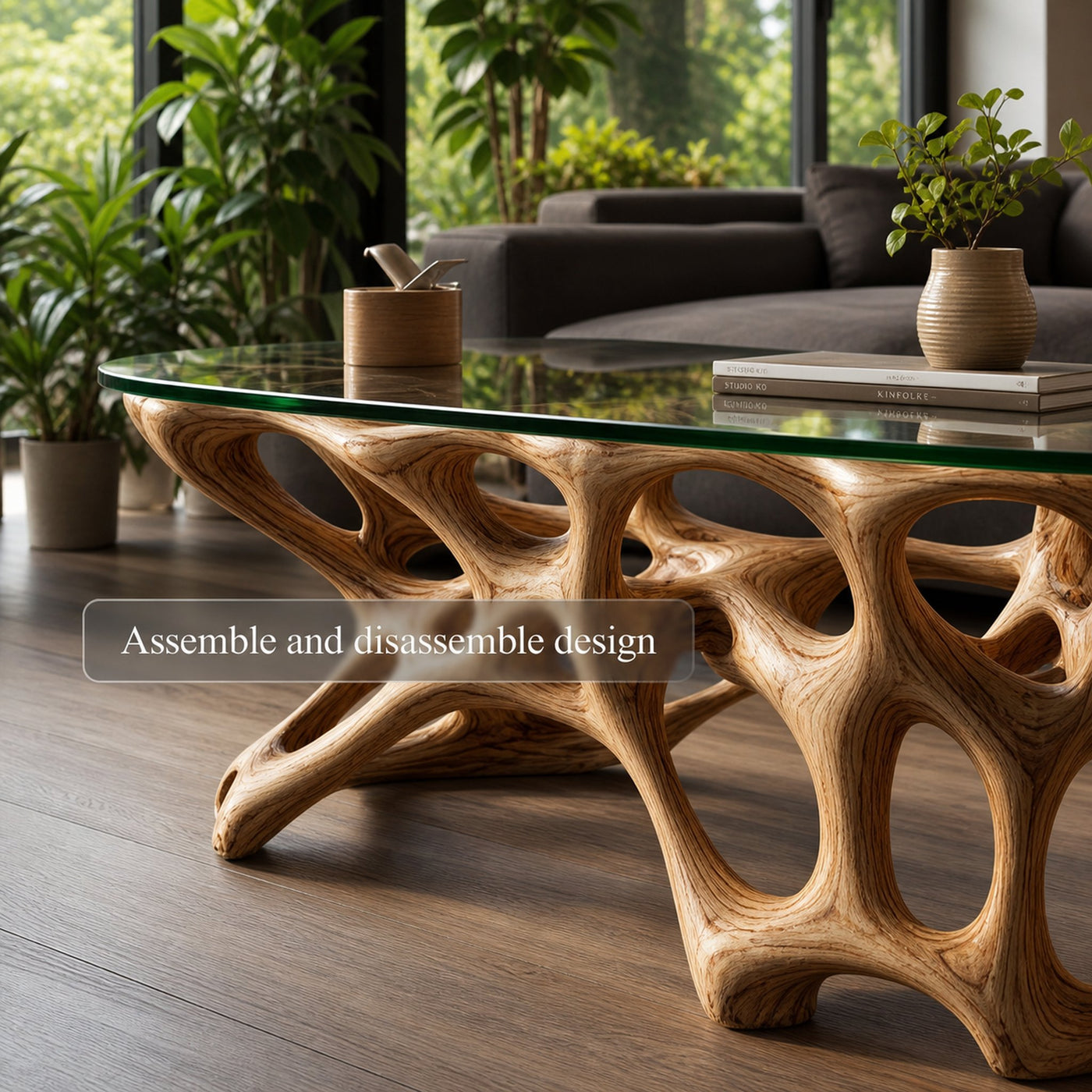 Mid Century Coffee Table Open Living Room - product view 6