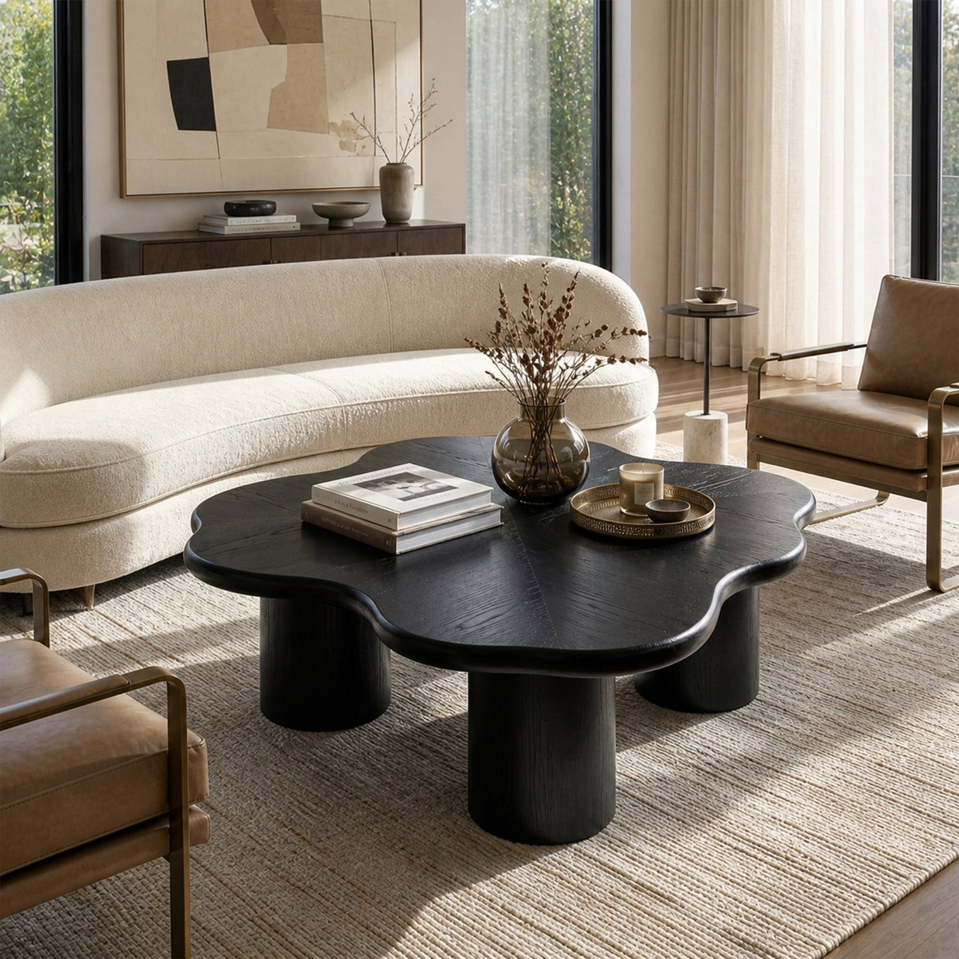 Mid Century Contemporary Coffee Table Lounge - product view 7