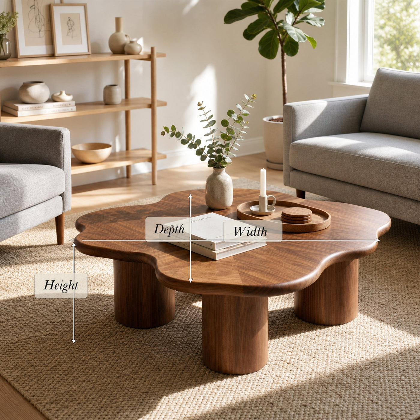 Mid Century Contemporary Coffee Table Lounge - product view 8