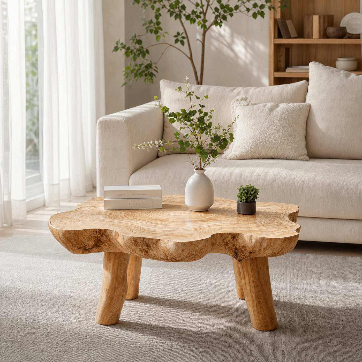 Mid Century Low Table For Vintage Room Design