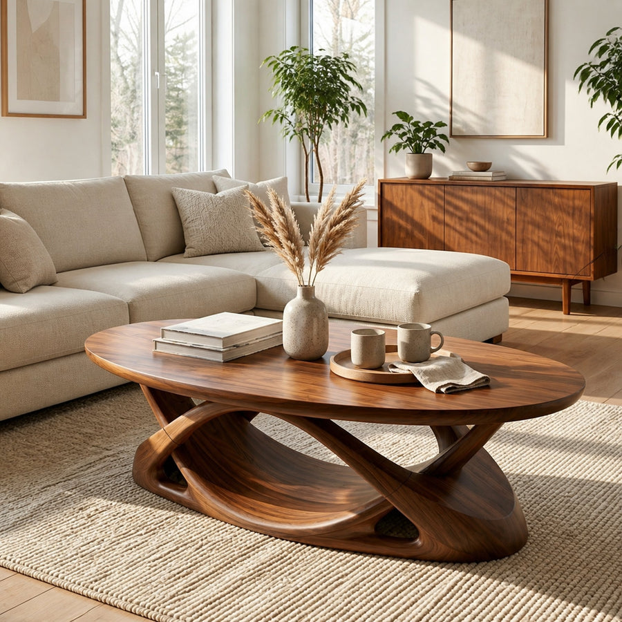 Mid Century Minimal Coffee Table Lounge Bedroom
