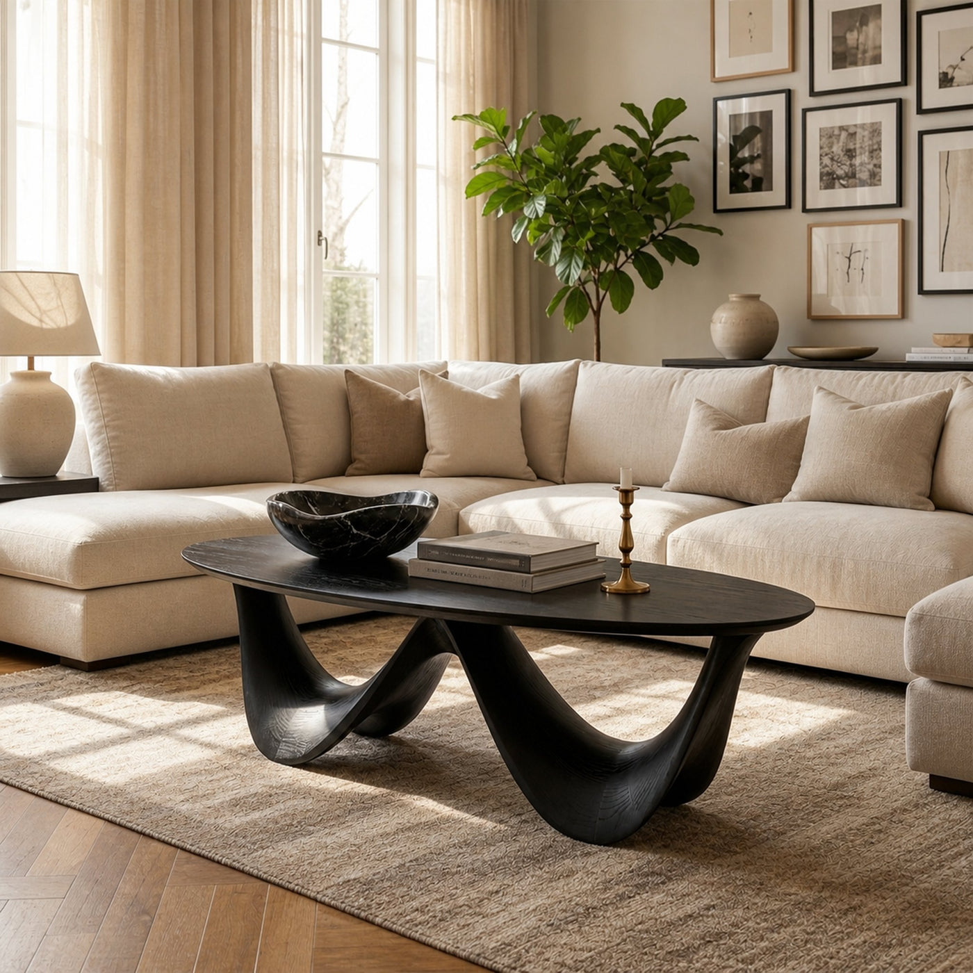 Mid Century Modern Coffee Table Family Room - product view 7