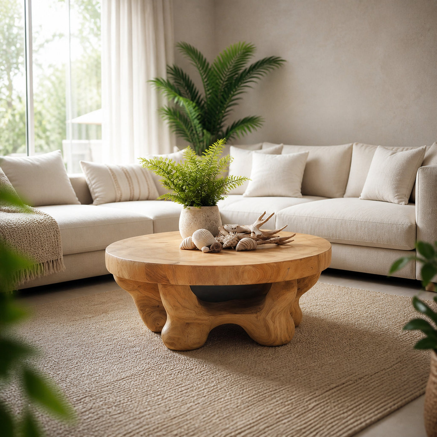 Mid Century Modern Coffee Table Family Room - product view 2