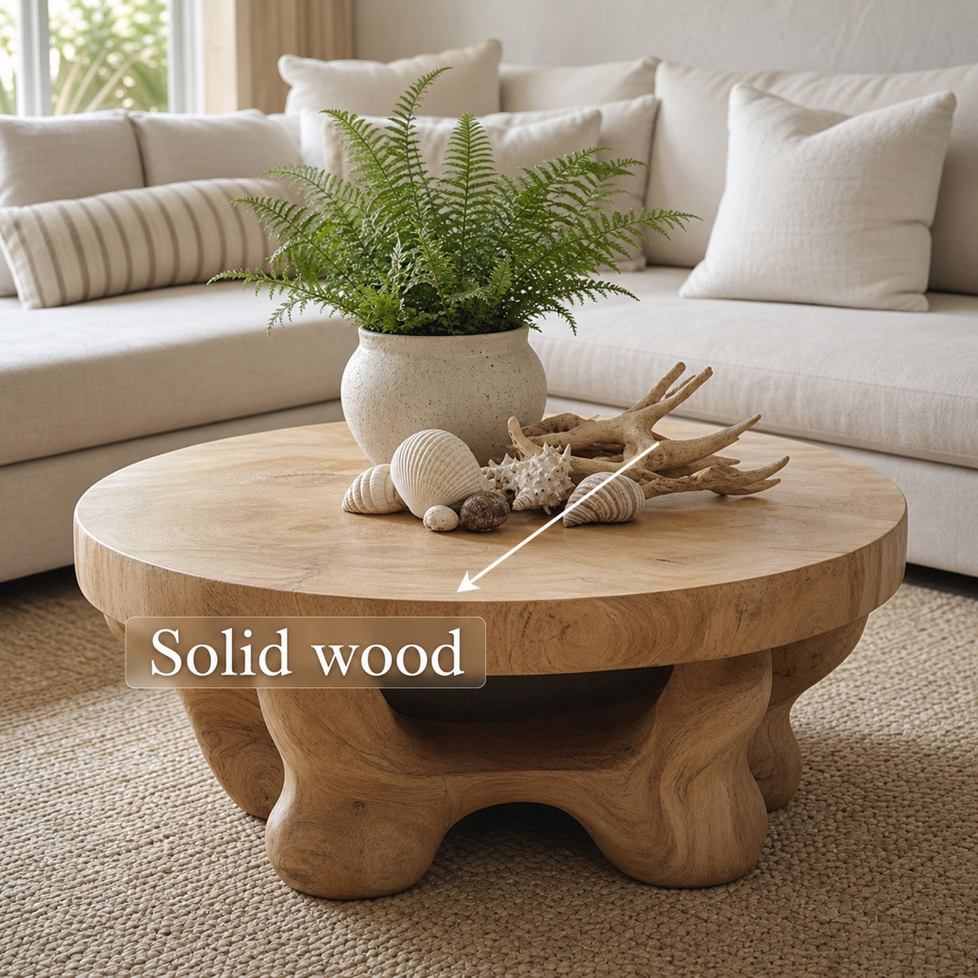 Mid Century Modern Coffee Table Family Room - product view 3