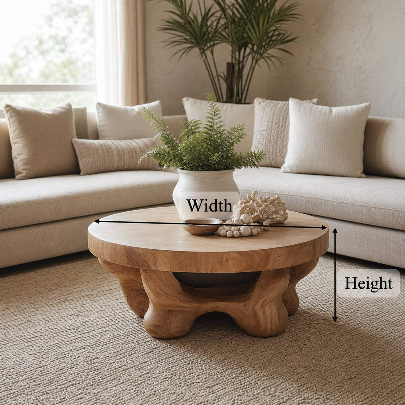 Mid Century Modern Coffee Table Family Room - product view 5