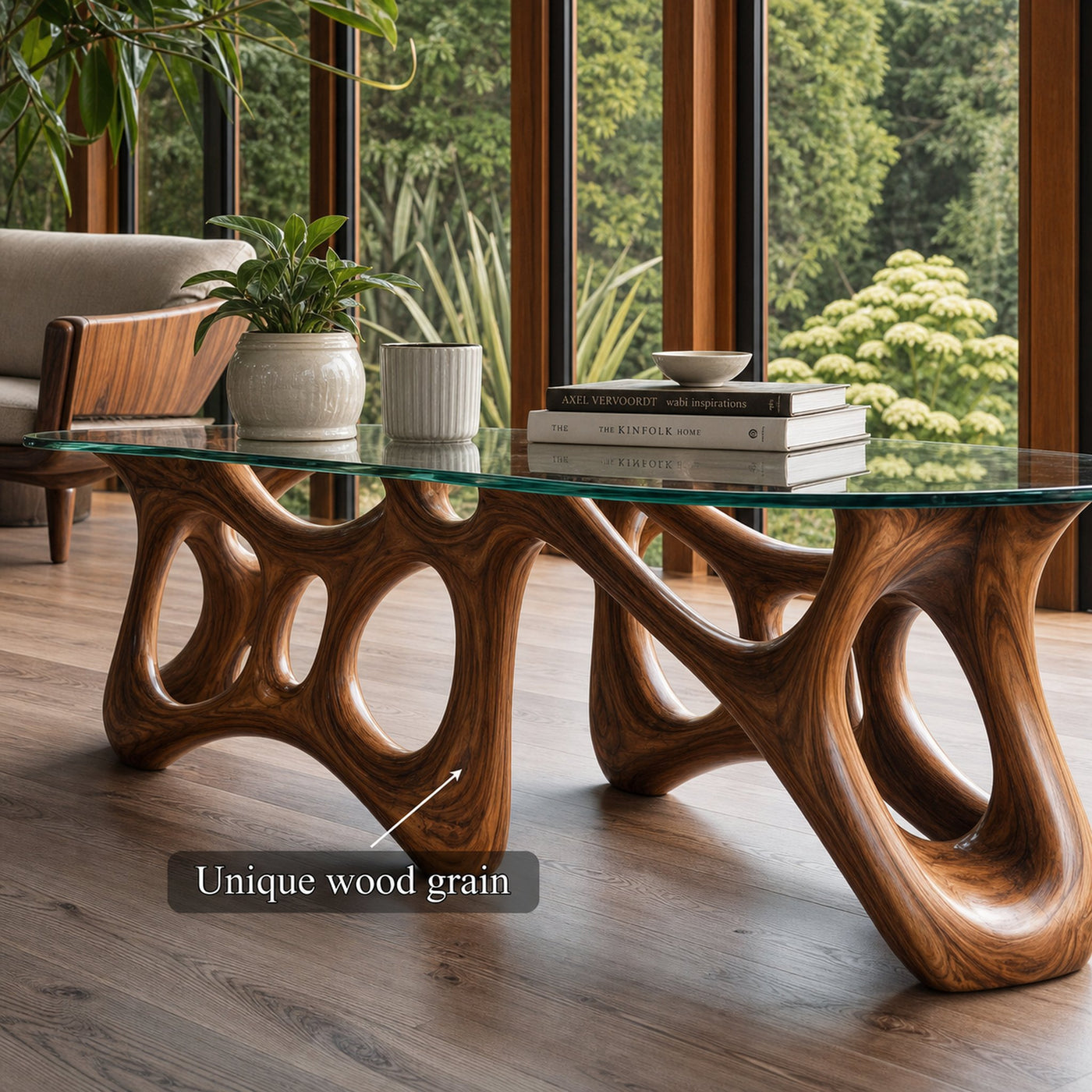 Mid Century Modern Coffee Table Living Room - product view 4