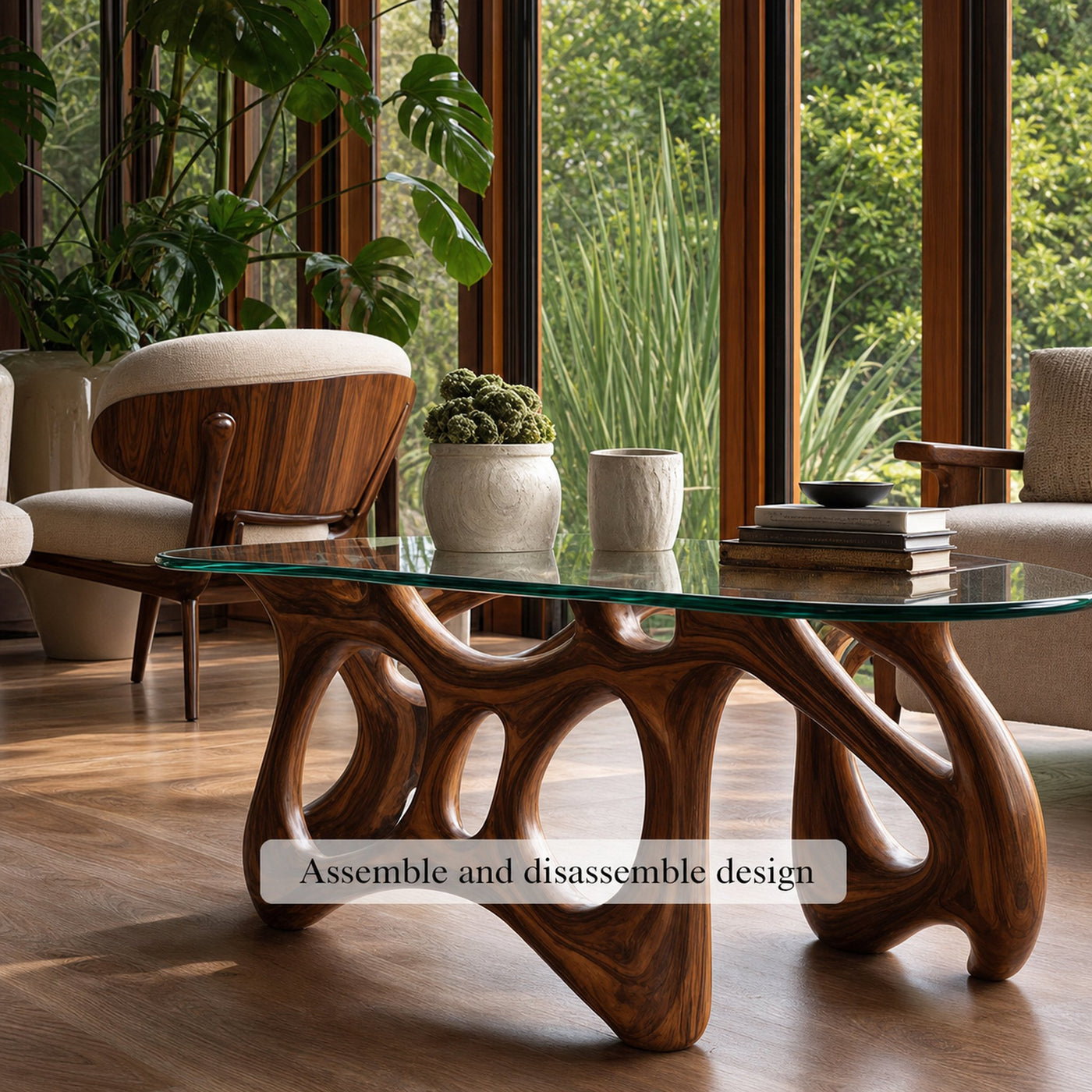 Mid Century Modern Coffee Table Living Room - product view 6