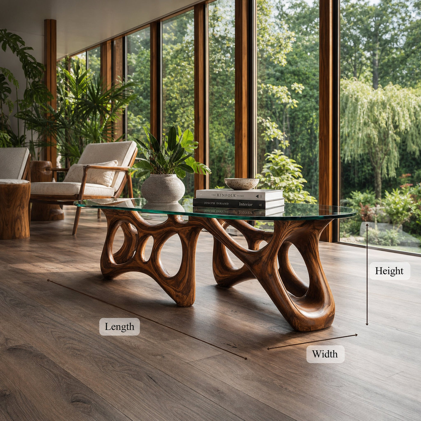 Mid Century Modern Coffee Table Living Room - product view 7