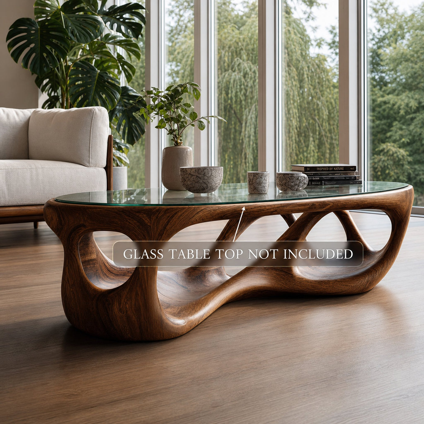 Mid Century Modern Coffee Table Open Living Room - product view 6