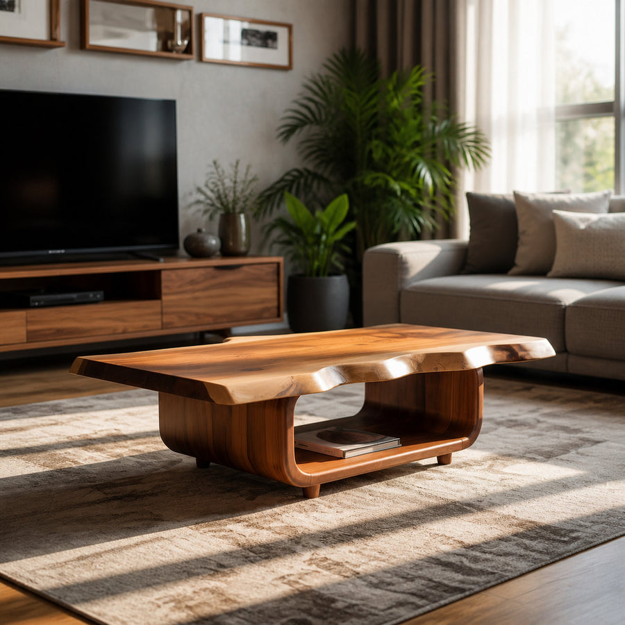 Mid Century Organic Coffee Table Living Room And Lounge Room