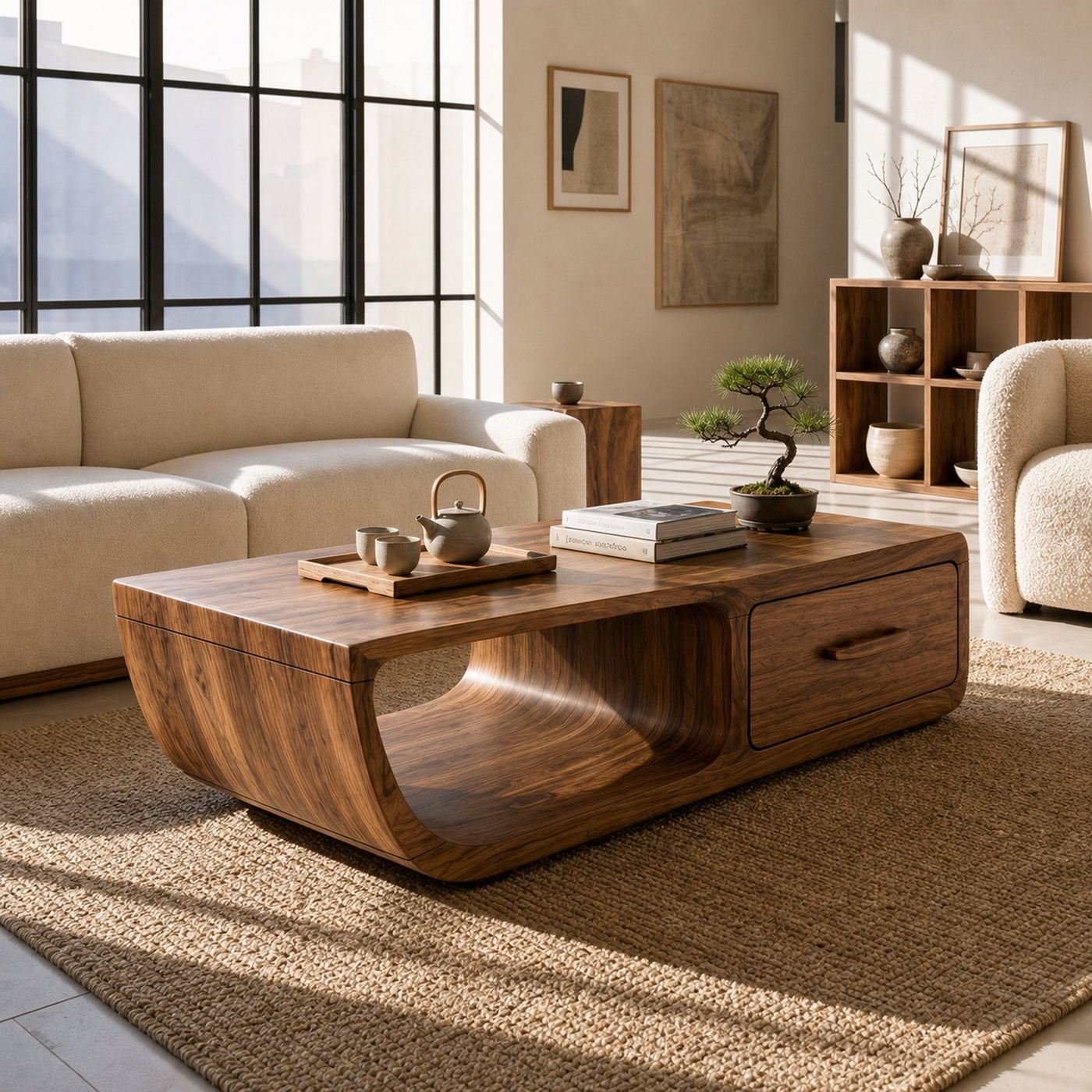 Mid Century Retro Coffee Table Living Room