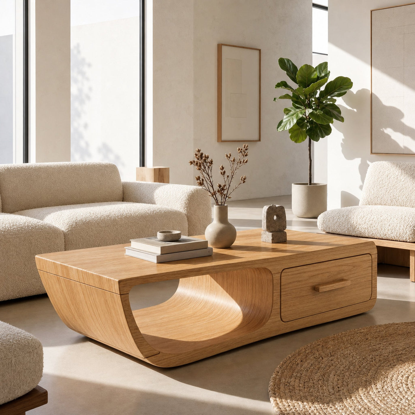 Three generations in one living room