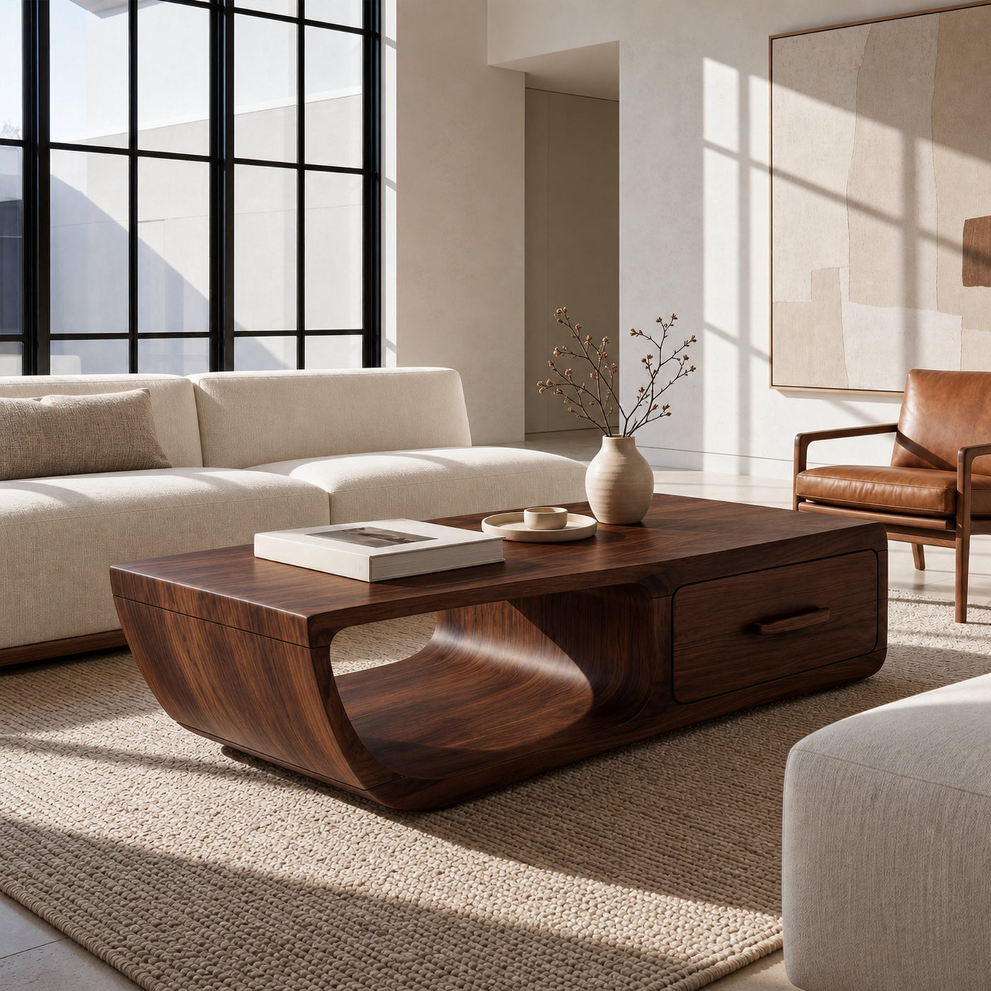 Mid Century Retro Coffee Table Living Room - product view 6