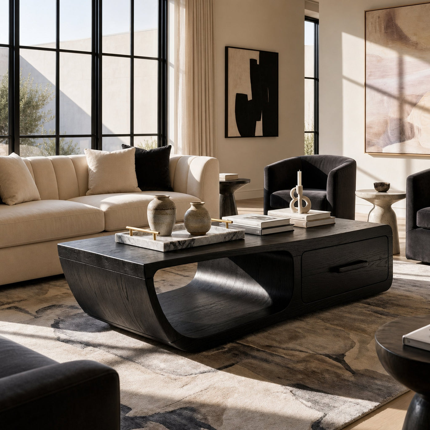 Mid Century Retro Coffee Table Living Room - product view 7
