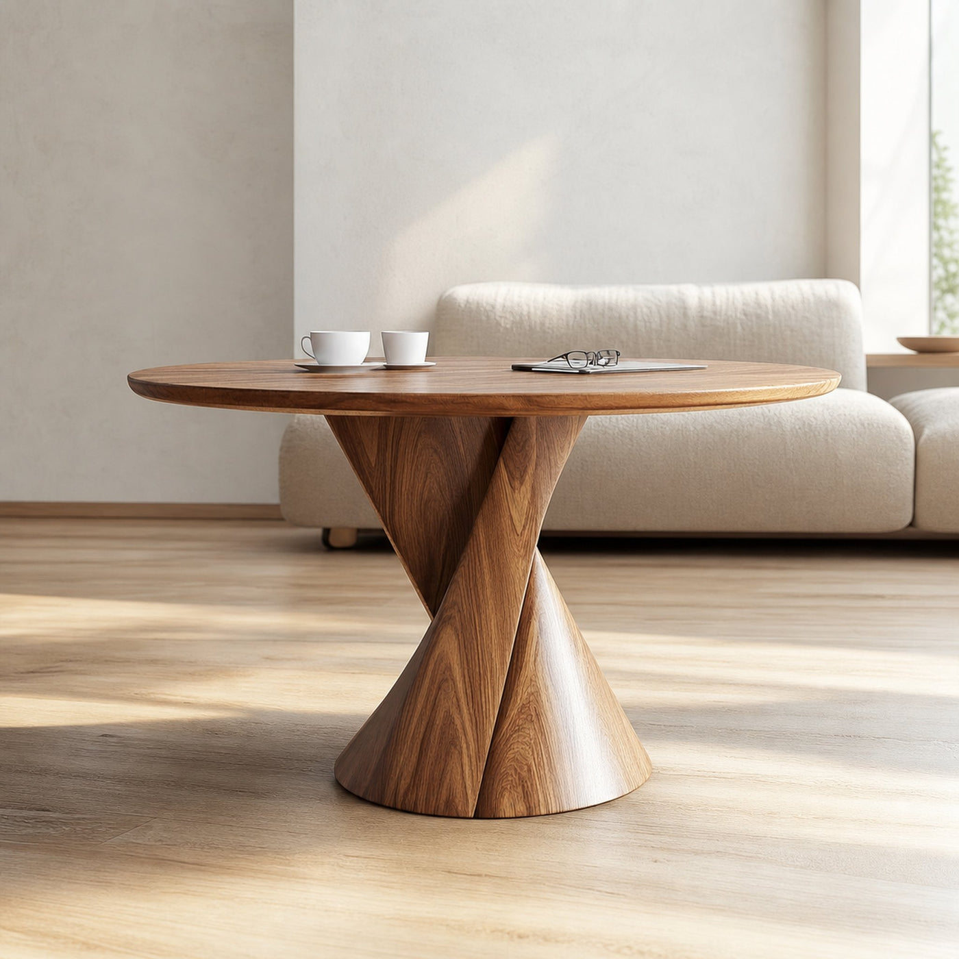 Mid Century Sculptural Coffee Table Living Room