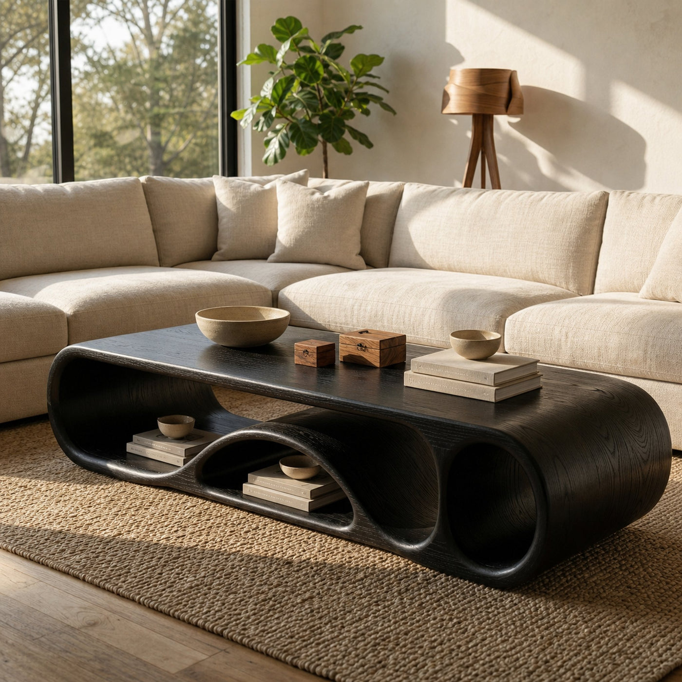 Mid Century Sculptural Coffee Table Lounge - product view 7