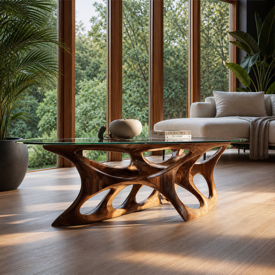 Mid Century Sculptural Coffee Table Stylish Living