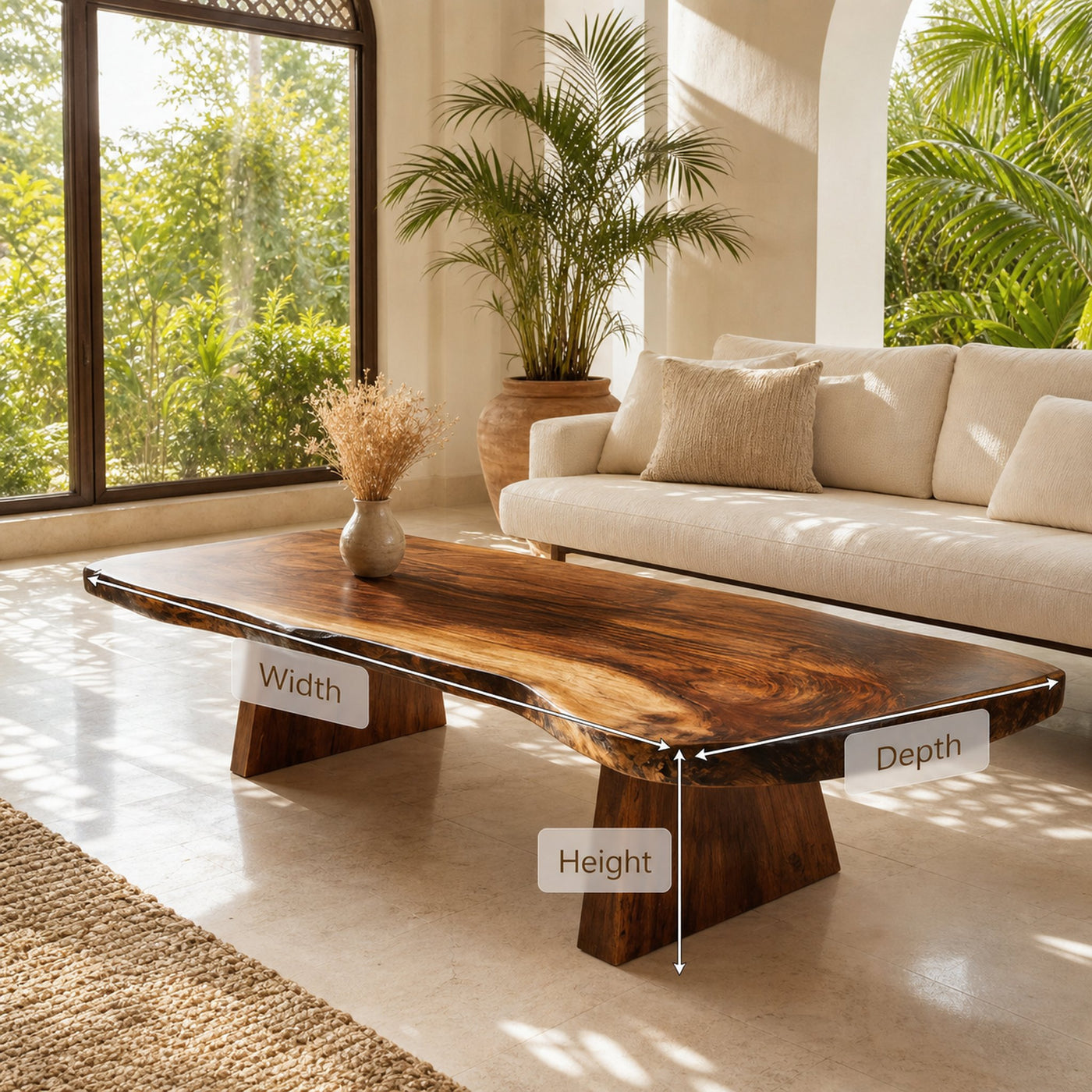 Mid Century Solid Wood Coffee Table For Living Roomdecor And Style - product view 6