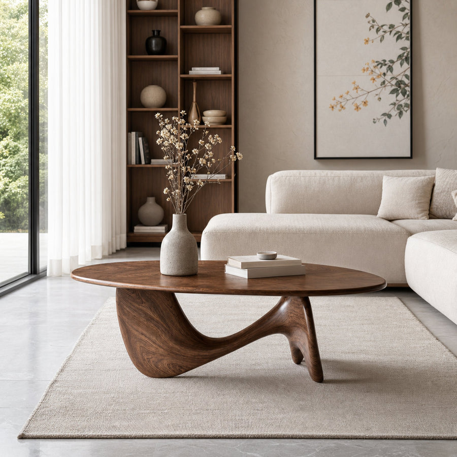 Mid Century Wood Table For Functional Room Decor