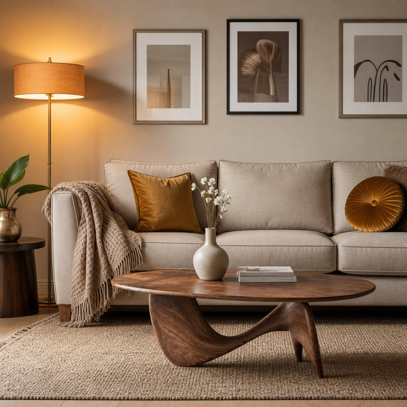 Mid Century Wood Table For Functional Room Decor - product view 2
