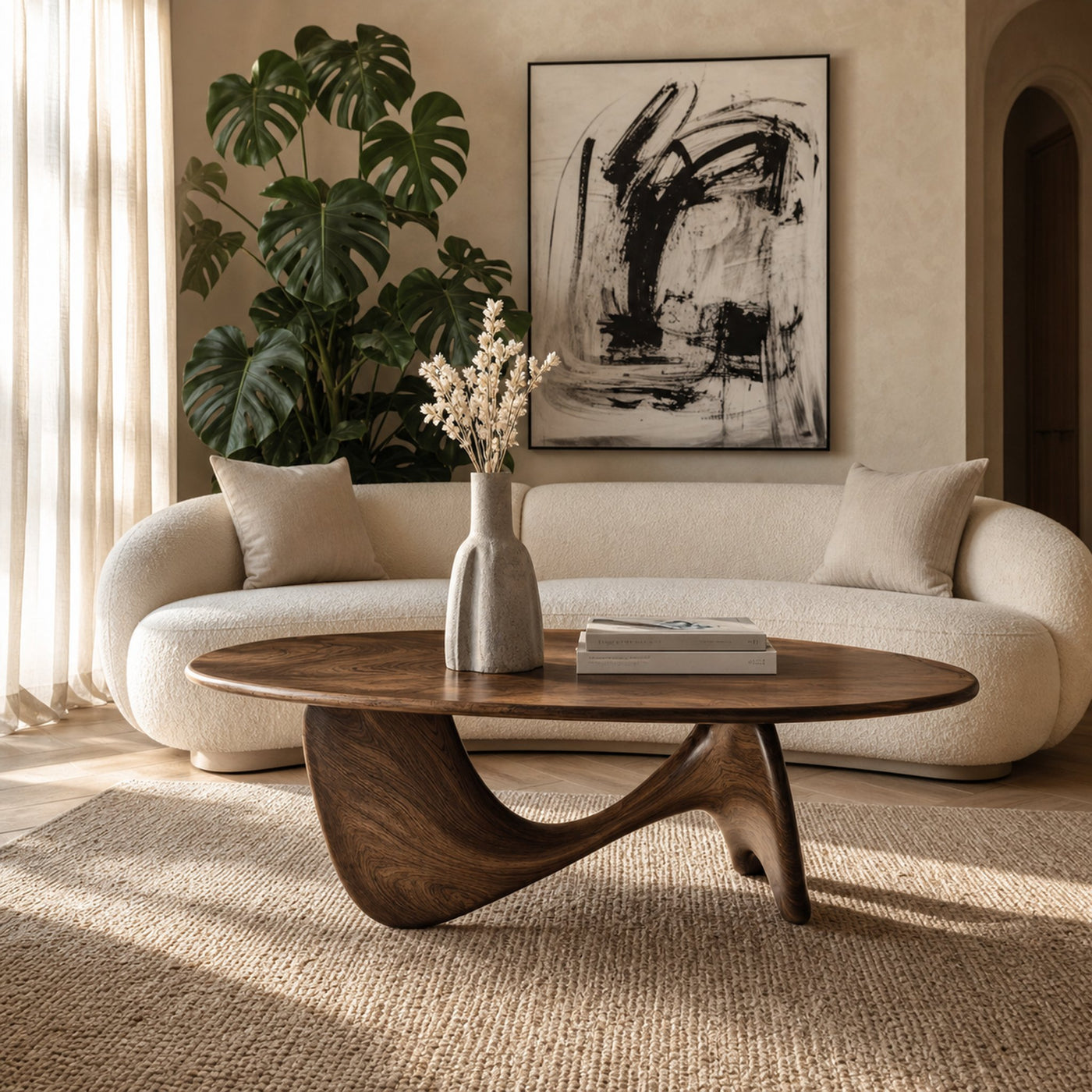 Mid Century Wood Table For Functional Room Decor - product view 7