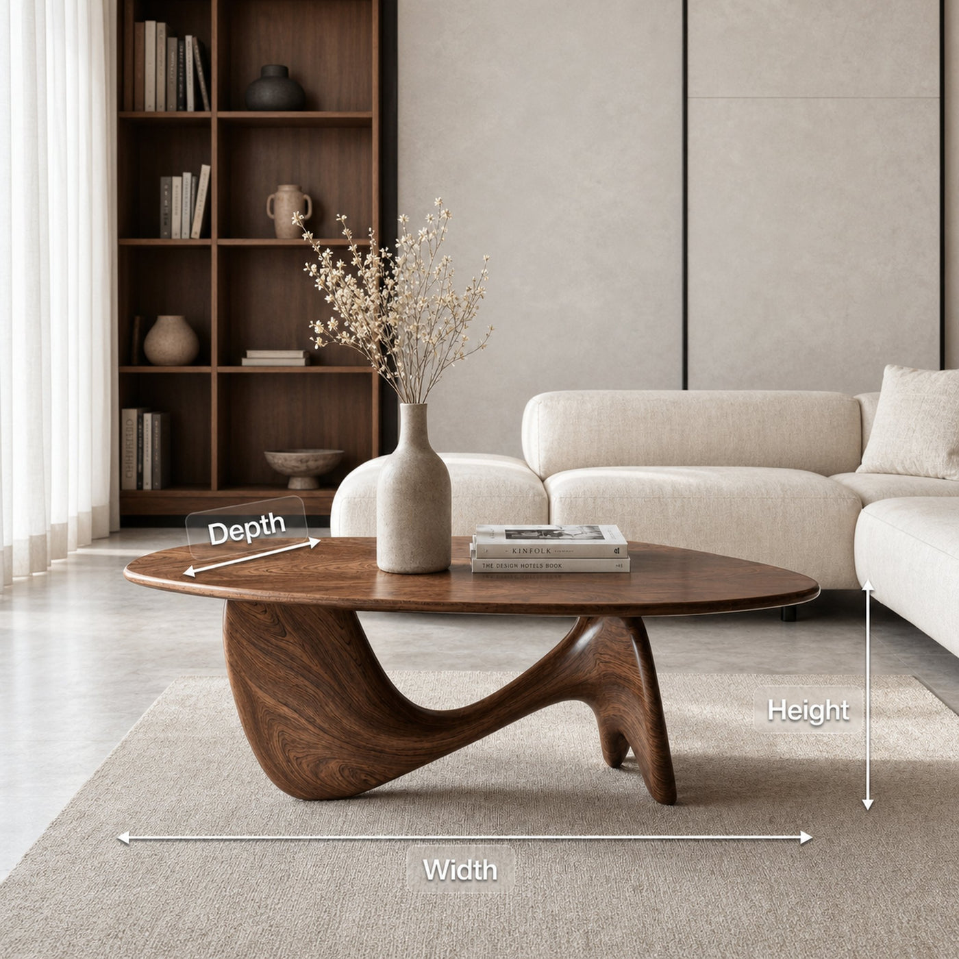 Mid Century Wood Table For Functional Room Decor - product view 8