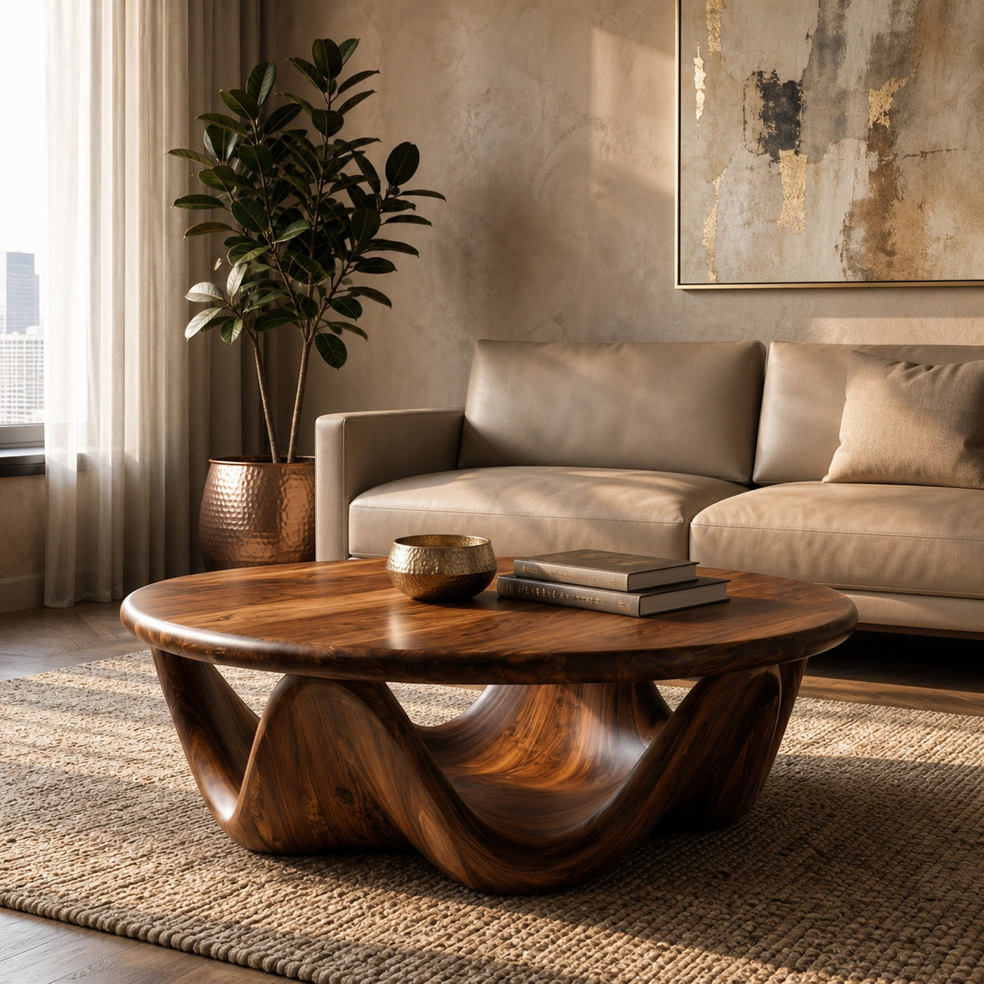Mid Century Wooden Coffee Table For Home Decor - product view 6