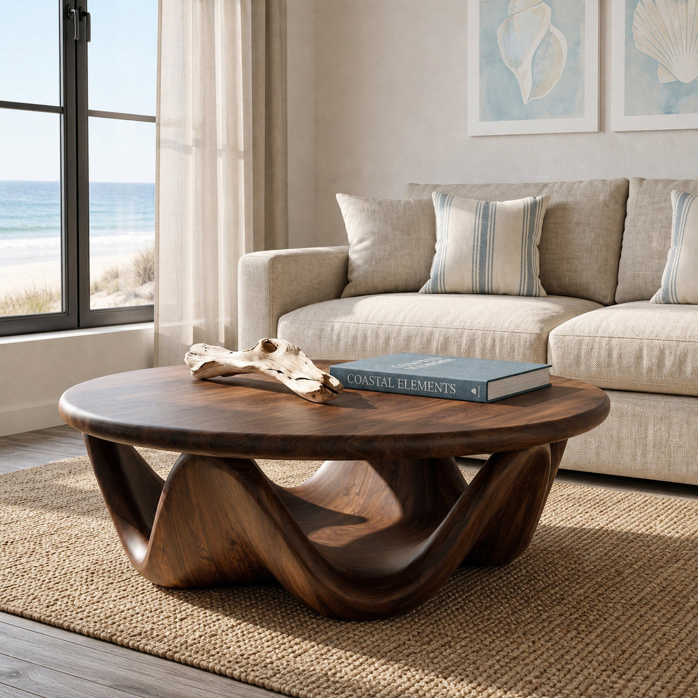 Mid Century Wooden Coffee Table For Home Decor - product view 7