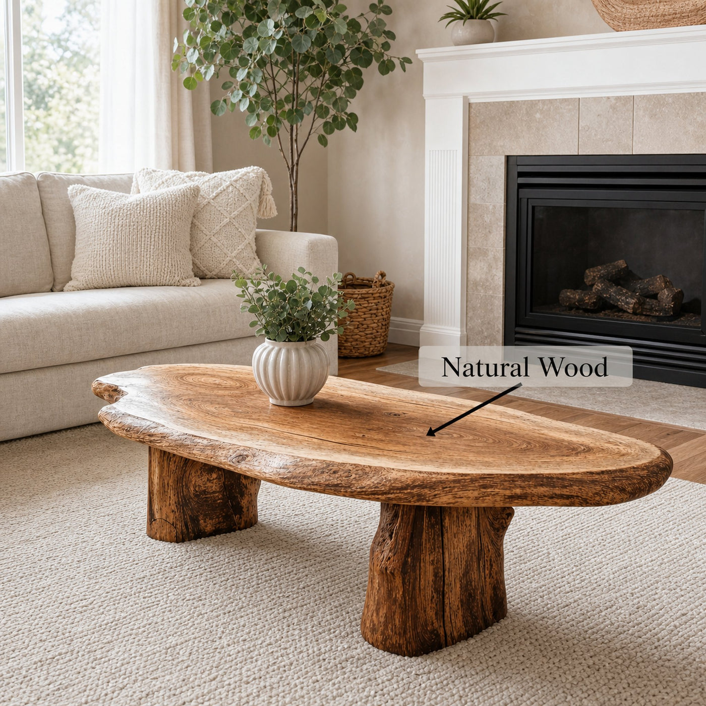 Mid-Century Modern Wood Coffee Table For Stylish Interiors - product view 6