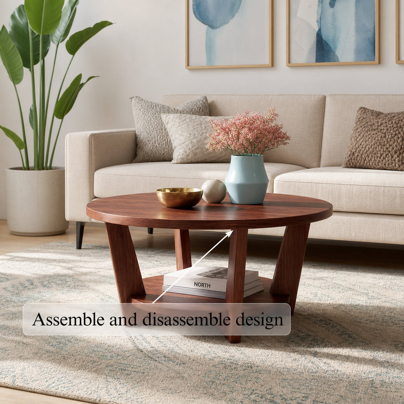 Midcentury Coffee Table Living Room - product view 4