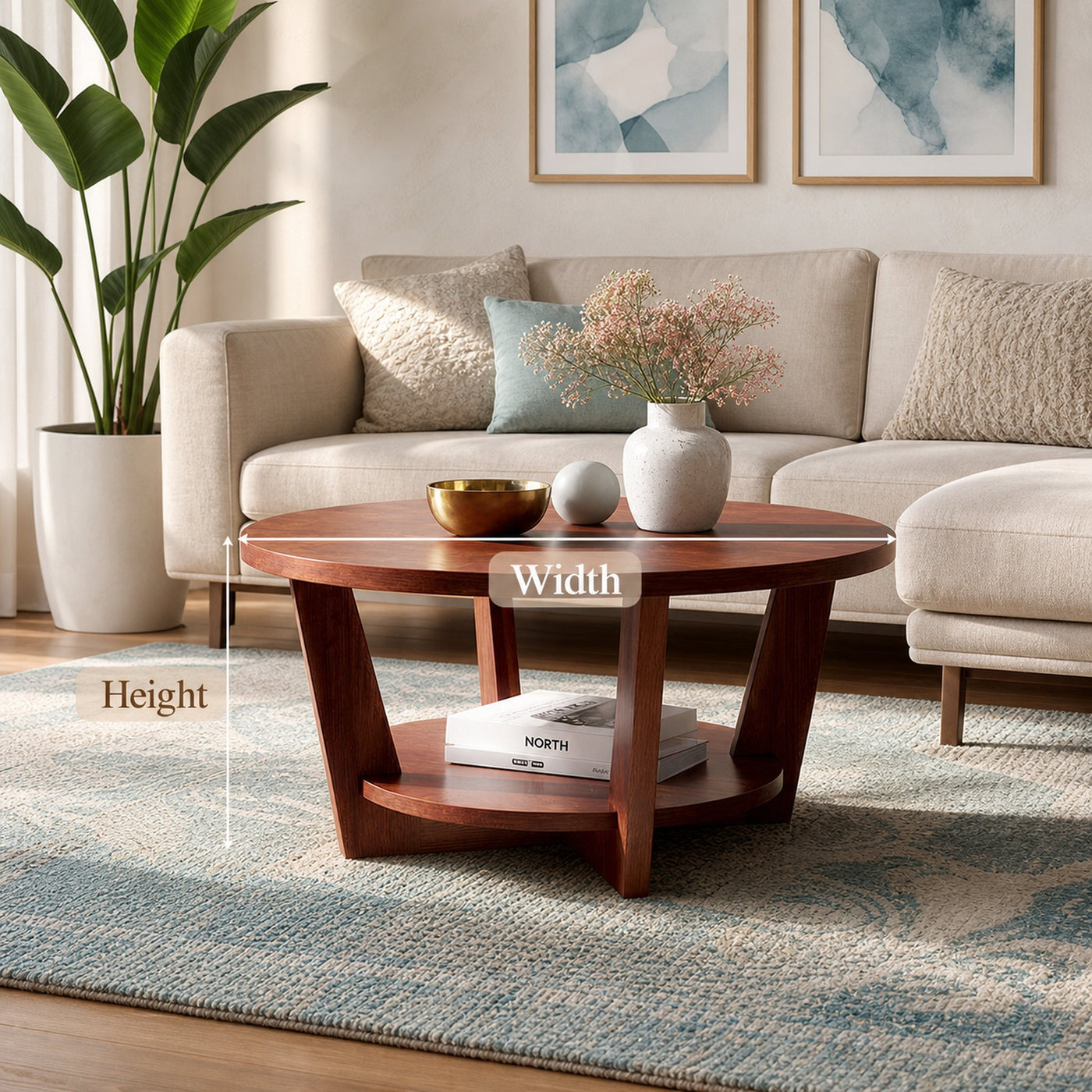 Midcentury Coffee Table Living Room - product view 5