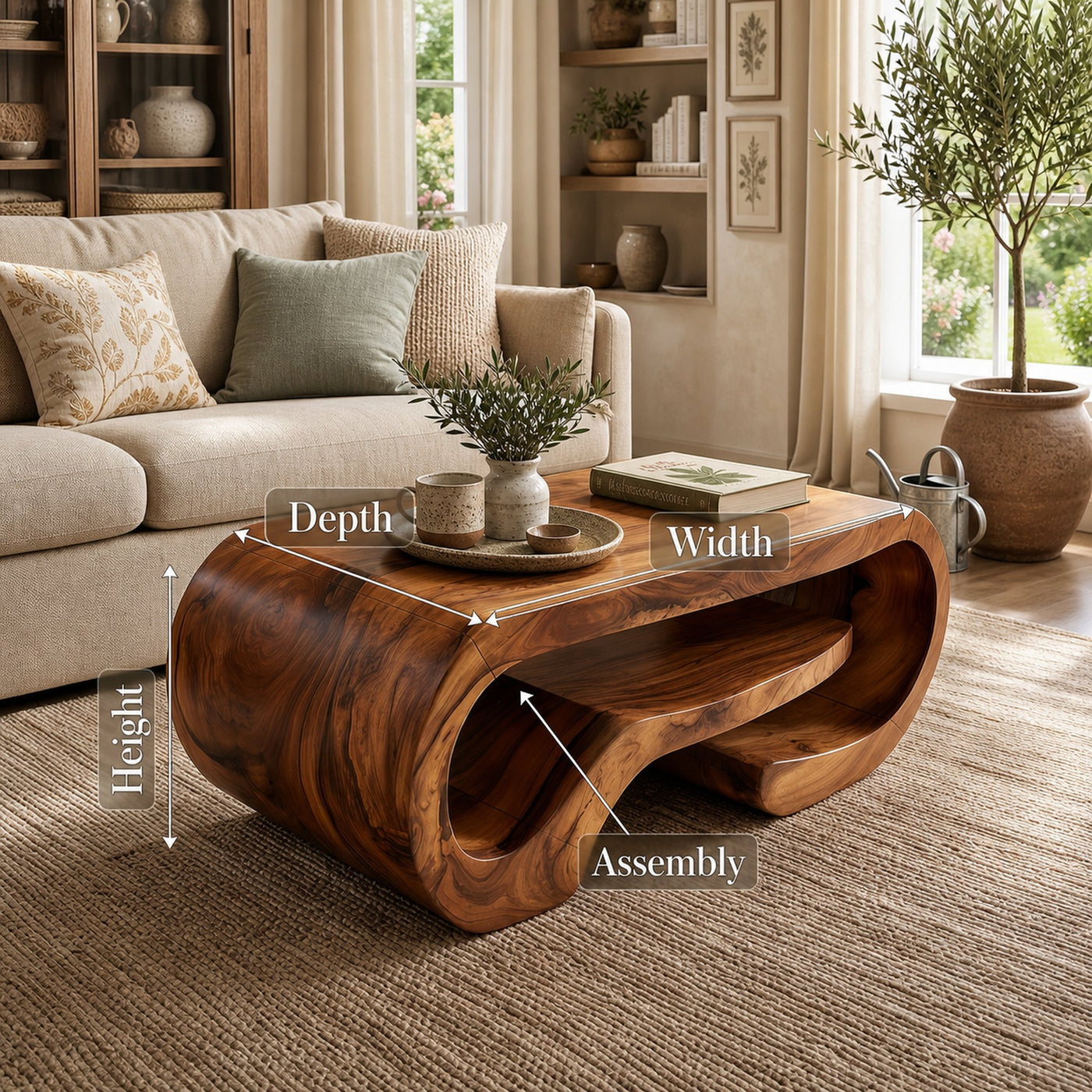 Minimalist Storage Coffee Table For Family Room - product view 8