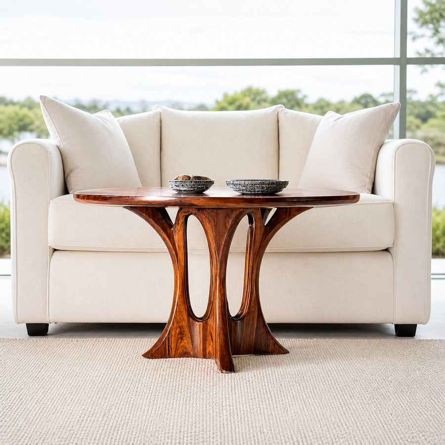 Modern Coffee Table Walnut Wood Living Room Gift