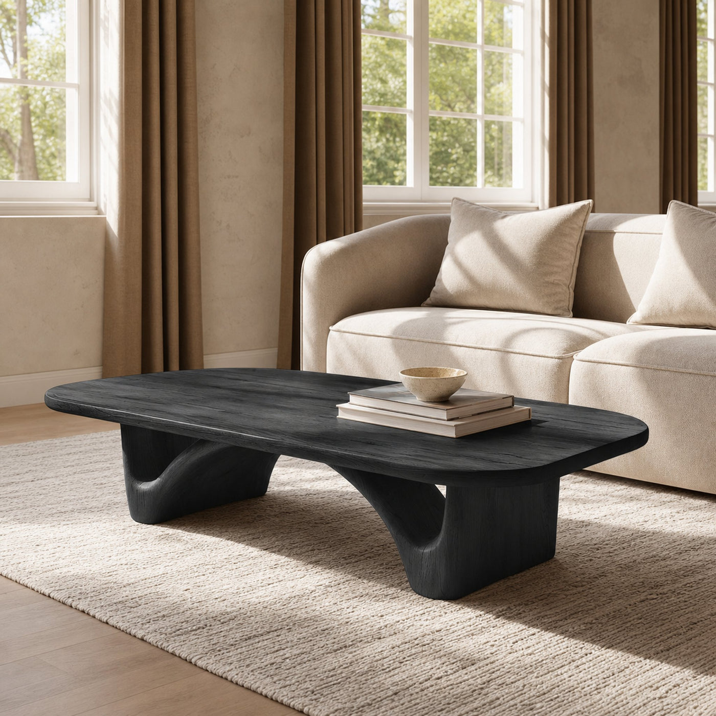 Modern Coffee Table With Curved Legs For Living Room - product view 7