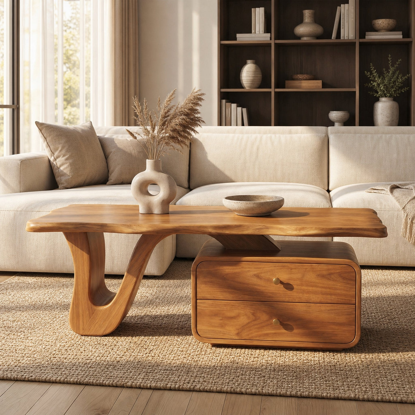 Modern Coffee Table With Storage For Living Room And Lounge - product view 6