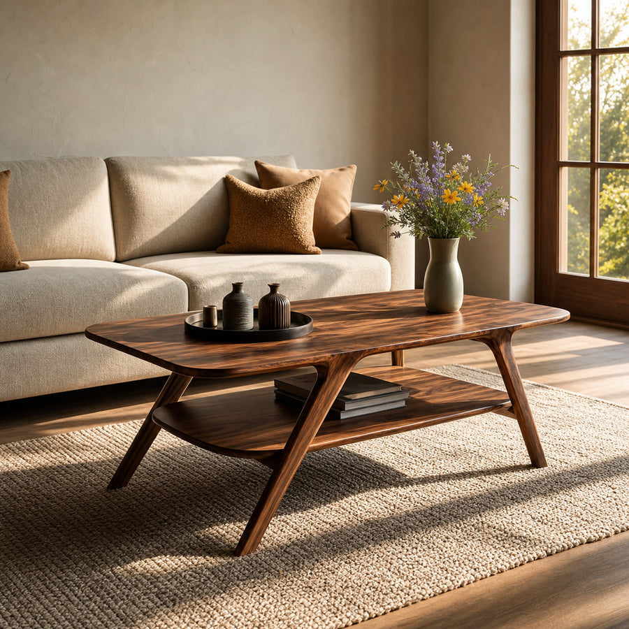 Modern Coffee Table With Storage Functional For Living