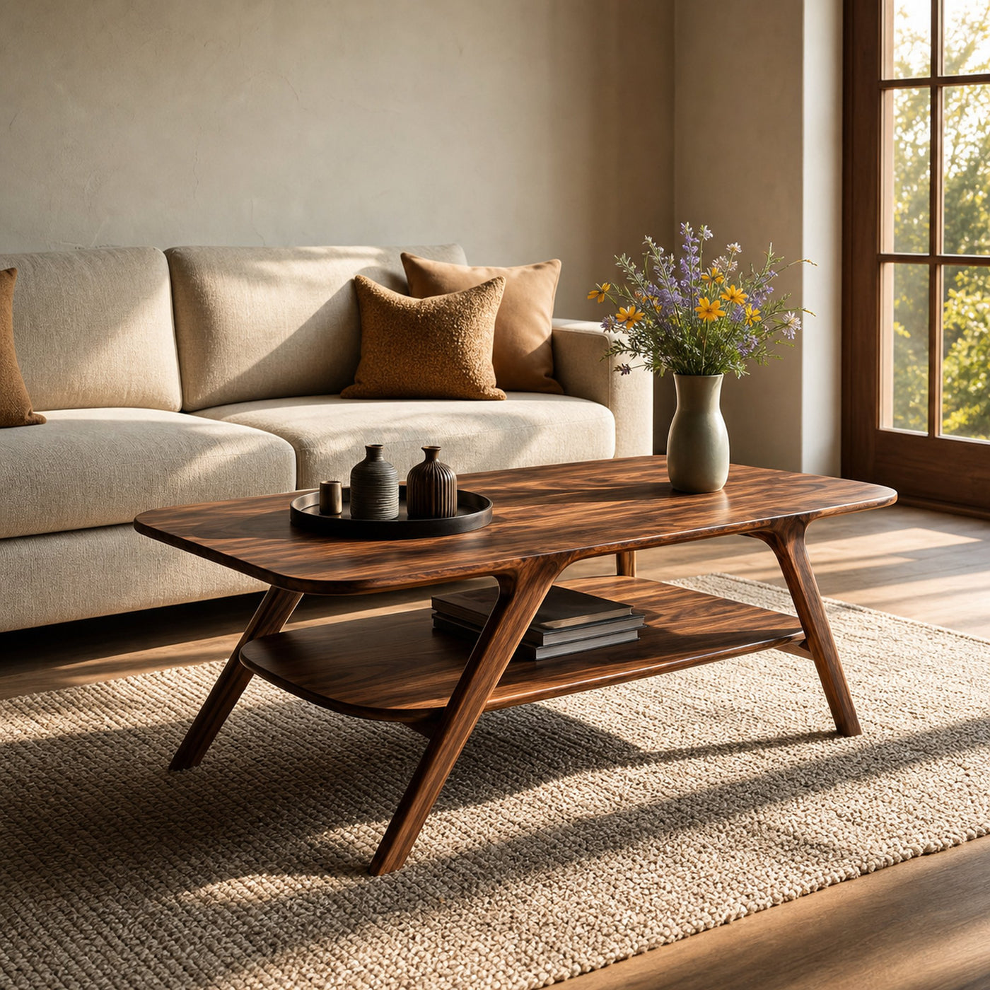 Modern Coffee Table With Storage Functional For Living