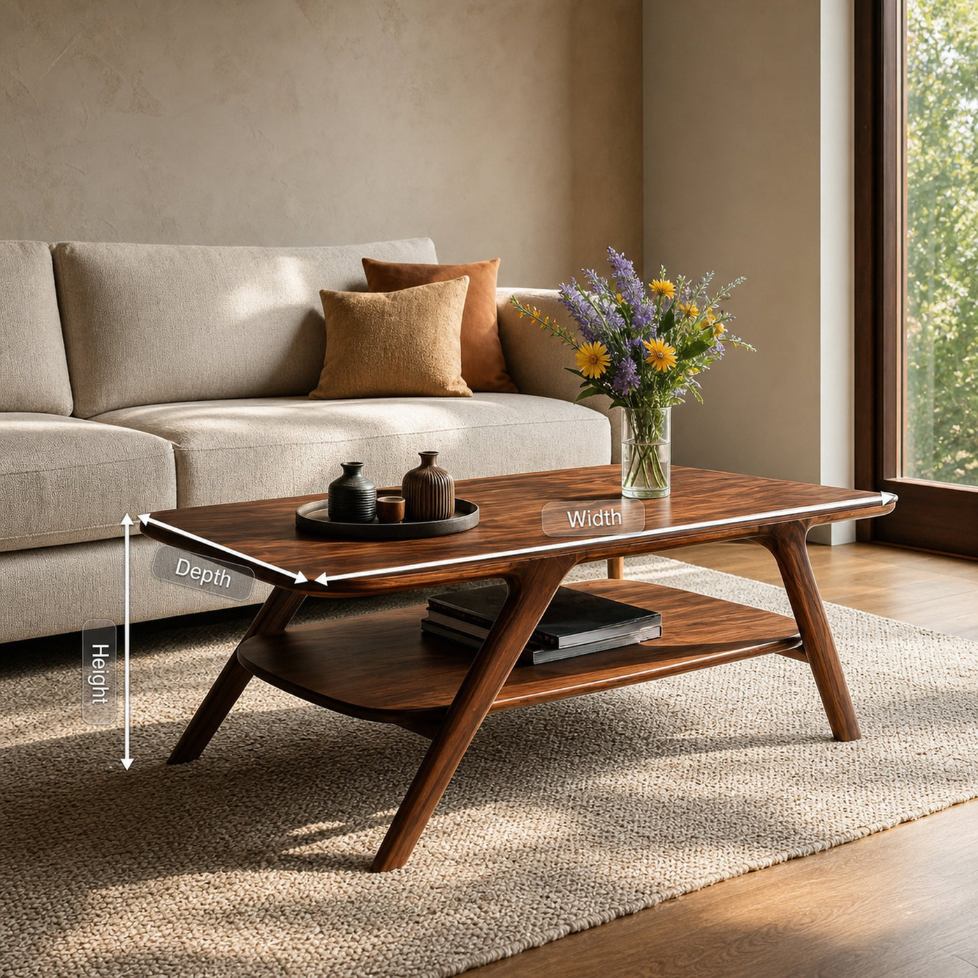 Modern Coffee Table With Storage Functional For Living - product view 8