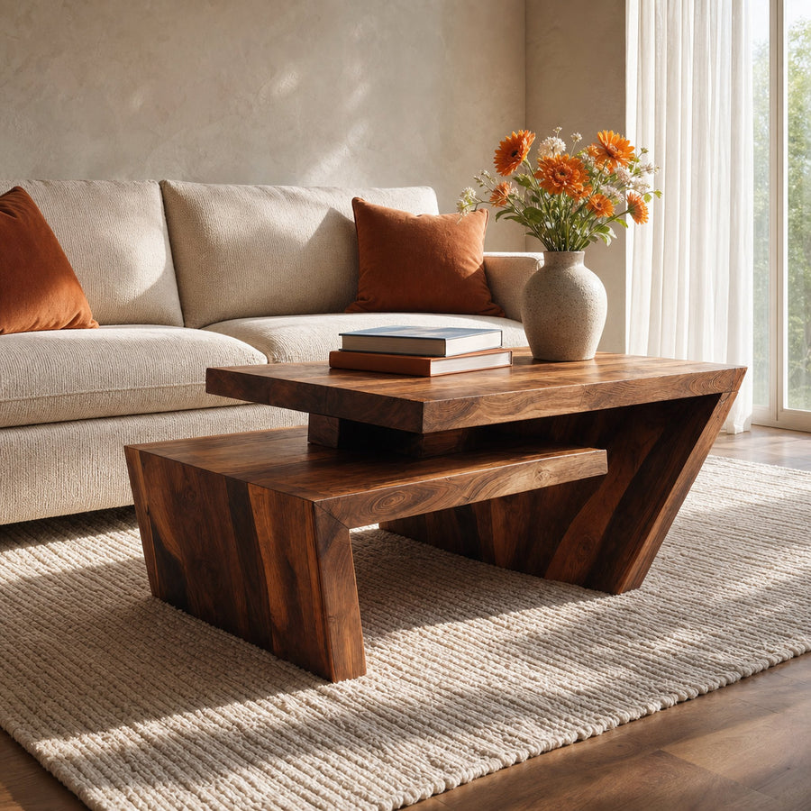 Modern Coffee Table With Unique Design For Living