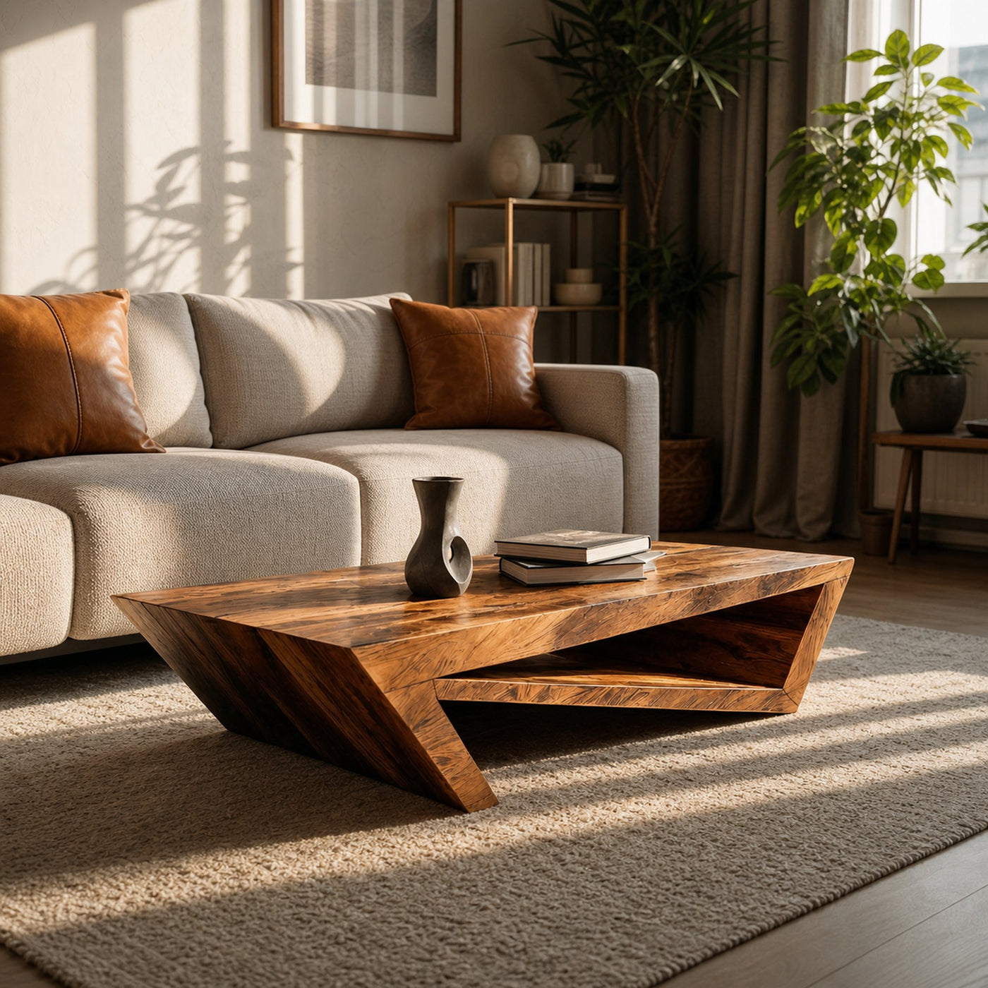 Modern Coffee Table With Unique Storage For Living - product view 6