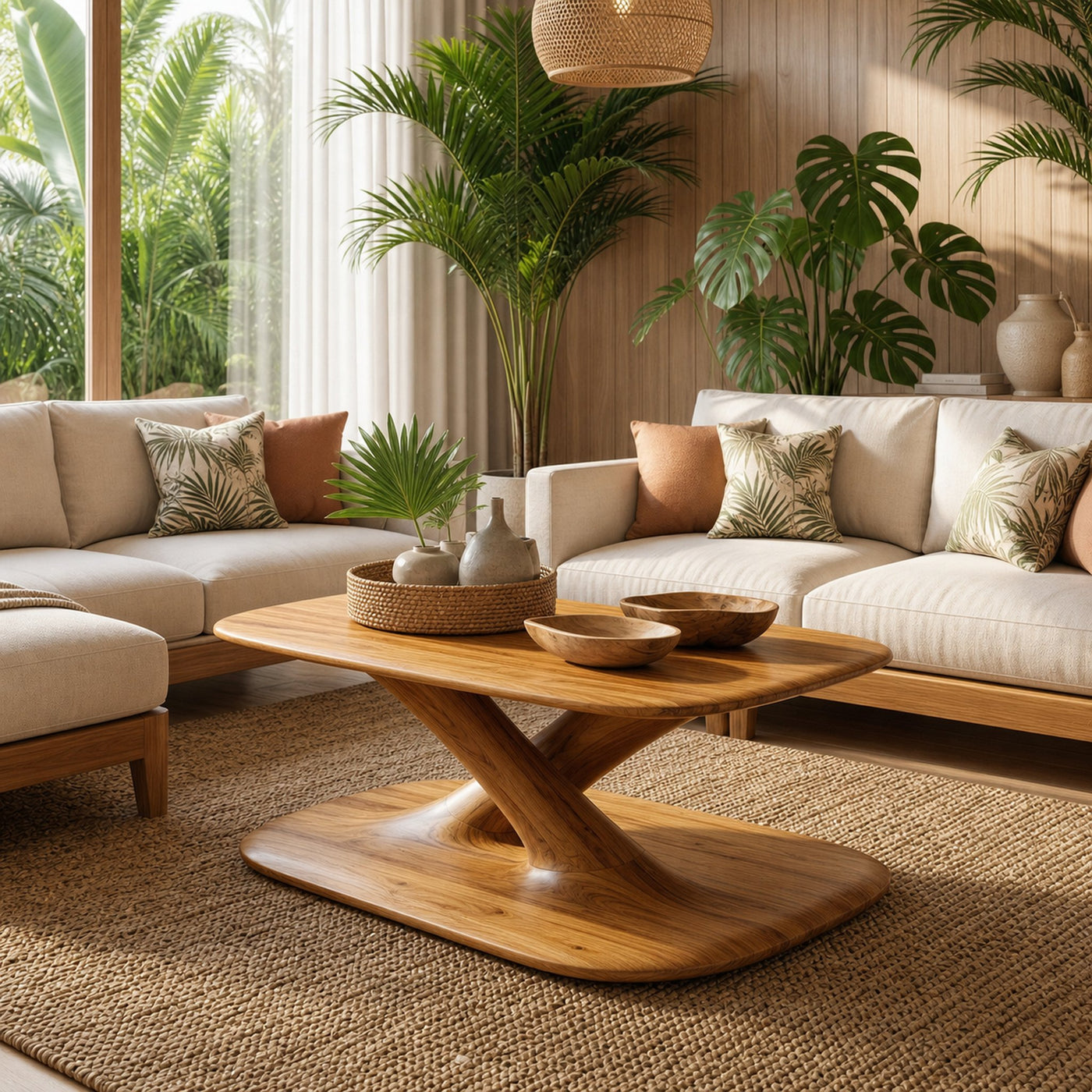 Modern Curved Coffee Table For Living Room And Lounge - product view 6