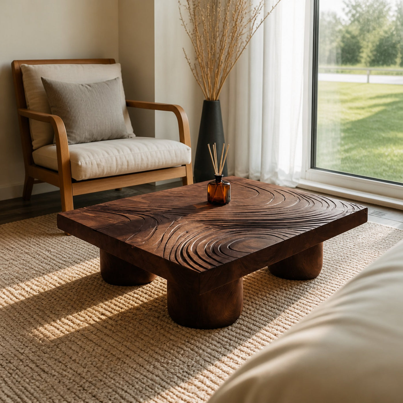 Modern Handcrafted Abstract Coffee Table For Living Room Decor - product view 7
