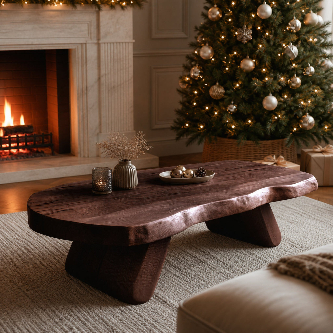 Modern Handcrafted Wooden Coffee Table For Holiday Living Room Design - product view 7
