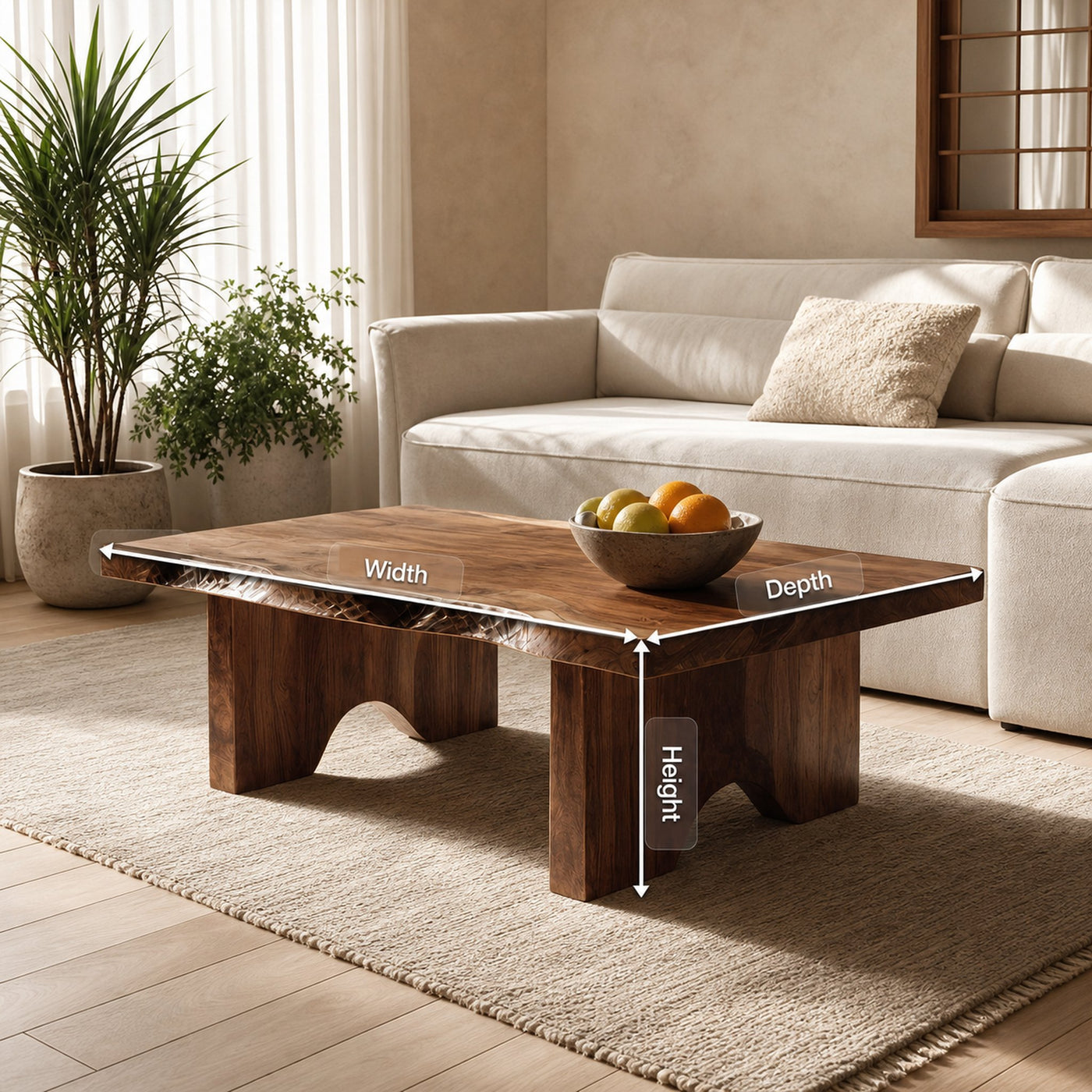 Modern Irregular Abstract Coffee Table For Entryway Decor - product view 8