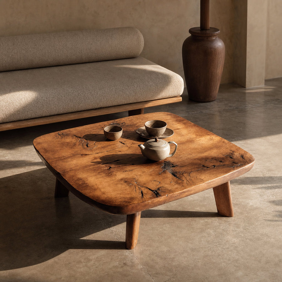 Modern Live Edge Coffee Table For Living Room Decor