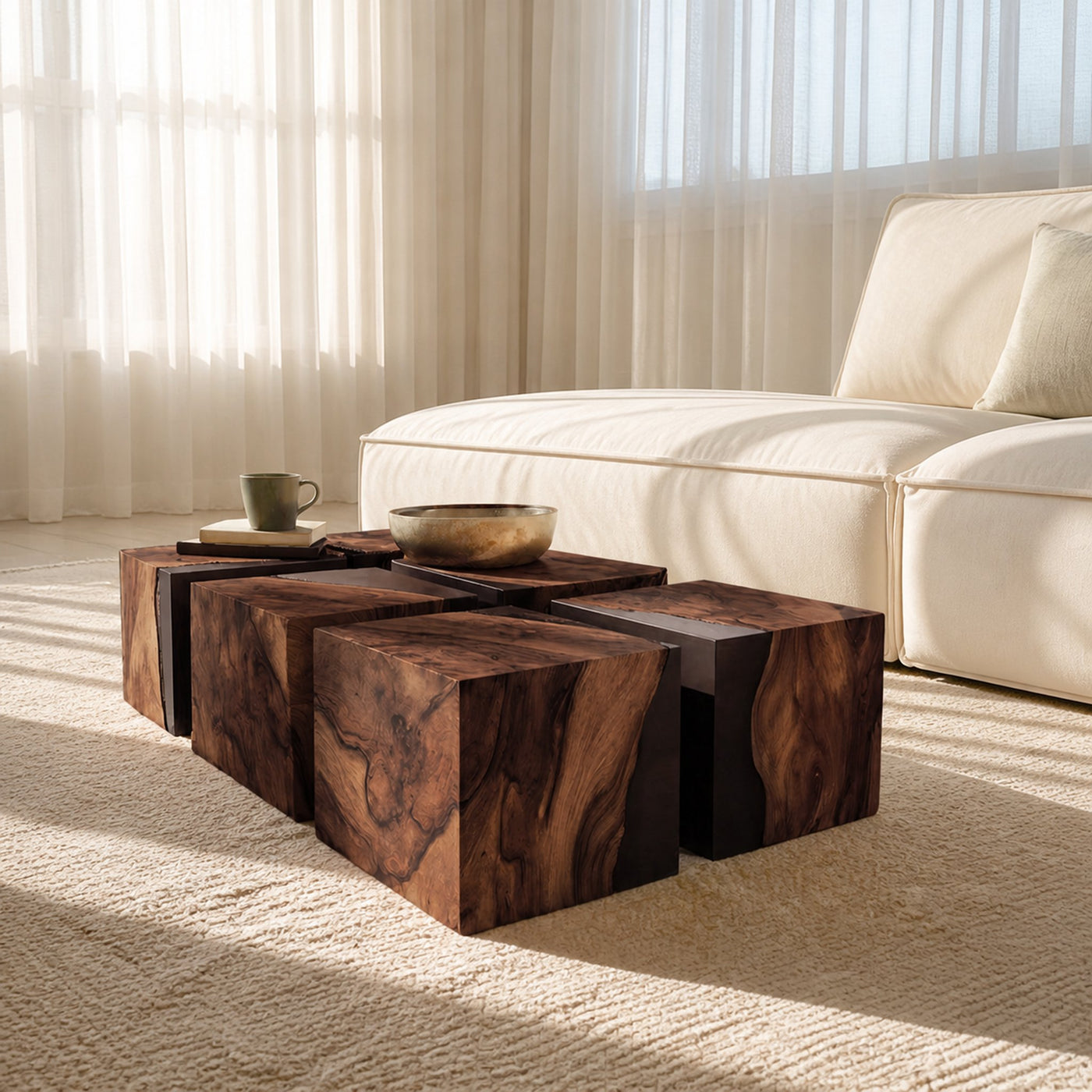 Modern Low Coffee Table For Small Living Room Spaces - product view 7